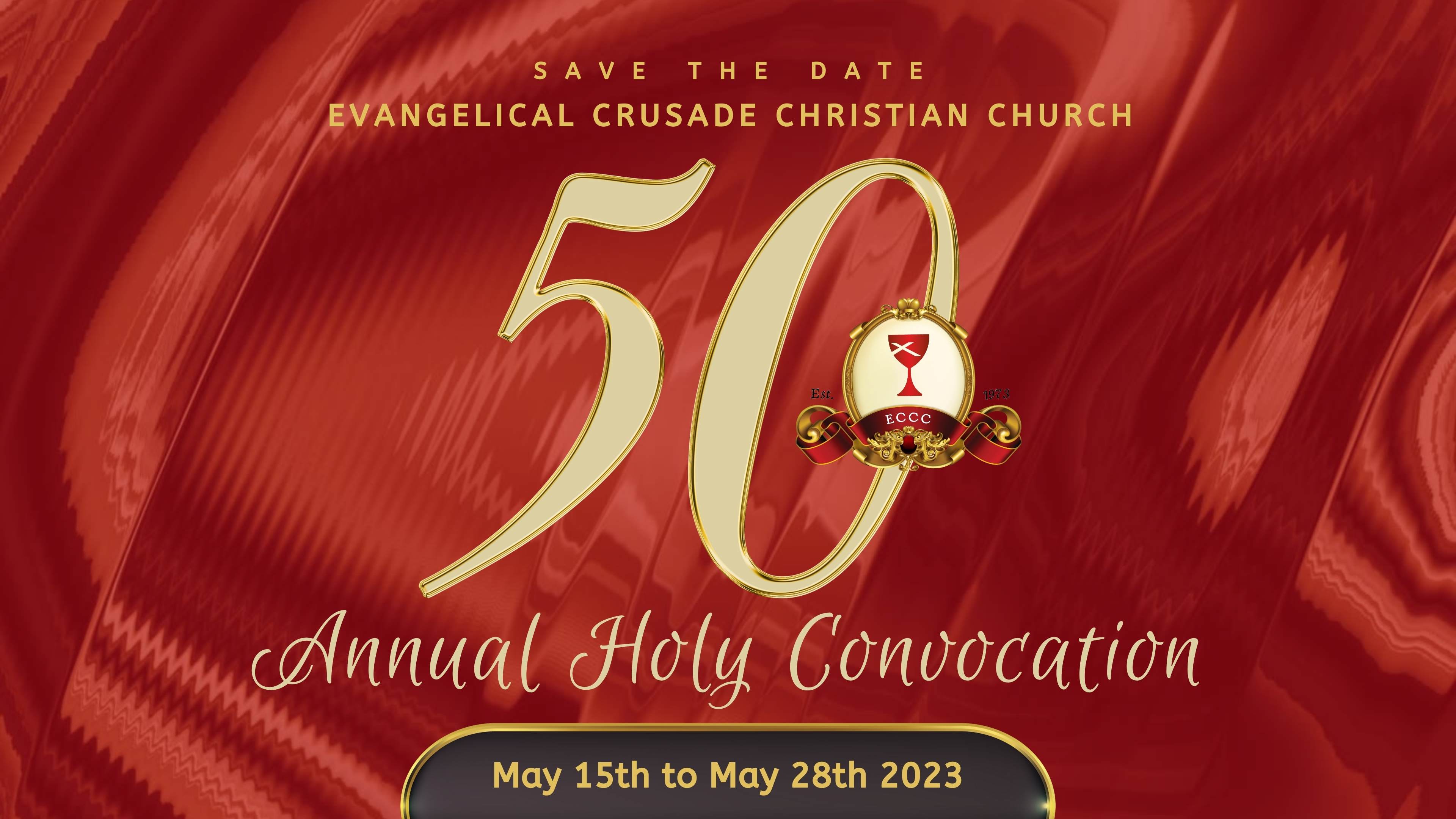 50th Annual Holy Convocation and Jubilee celebration flow HTML